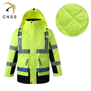 cnssJN SPORTS棉衣 交通冬季安全加厚棉服两件套